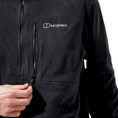 BERGHAUS Prism Half Zip Polartec® Fleece - Polar sweatshirt voor heren, maat L (zwart)