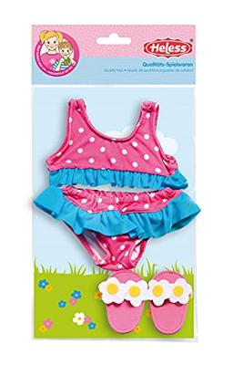 Heless poppenbikini met slippers, 35-45 cm