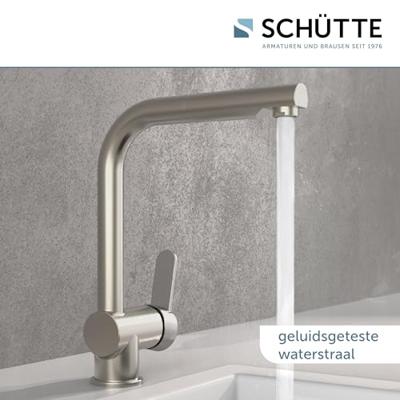 Keukenmengkraan Schutte London Hoge Draaibare en Uittrekbare Uitloop RVS Schütte
