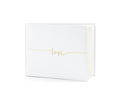 Gastenboek Love goud