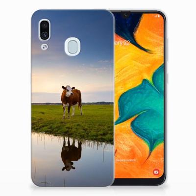 Samsung Galaxy A30 | TPU Hoesje | Koe Samsung Galaxy A30 | TPU Hoesje | Koe