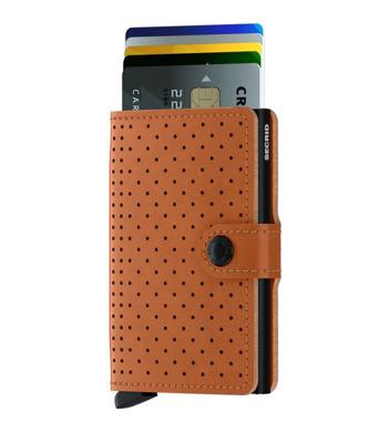 Secrid Mini Wallet Portemonnee Perforated Cognac