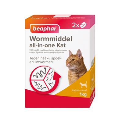 BEAPHAR WORMMIDDEL ALL-IN-ONE KAT