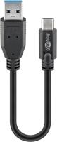 USB 3.2 GEN 1 (USB3.0) Aansluitkabel - USB-C naar USB-A - 5Gbit/s - USB adapter - OTG kabel - 0.15m - thumbnail