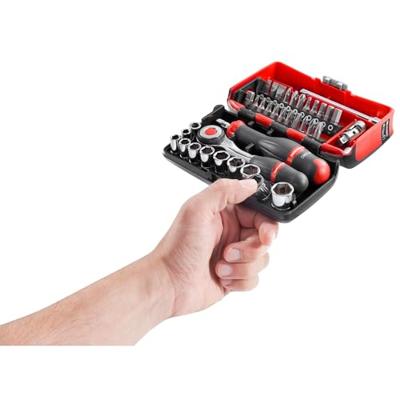 Facom Ultra Compacte Doppenset 1/4" 6-kant met Ratel R.360 - R.360NANOPB - thumbnail