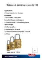ABUS Cijferslot 165/30 C/Dfnli - 165/30 C - 165/30 C - thumbnail