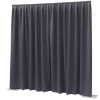Wentex Pipe and drape Dimout gordijn 330x300cm geplooid donkergrijs - thumbnail