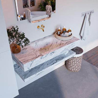 MONDIAZ ALAN-DLUX 110cm planchet Glace. Vrijhangende wastafel CLOUD midden zonder kraangat, kleur Glace. MONDIAZ ALAN-DLUX 110cm planchet Glace. Vrijhangende wastafel CLOUD midden zonder kraangat, kleur Glace.