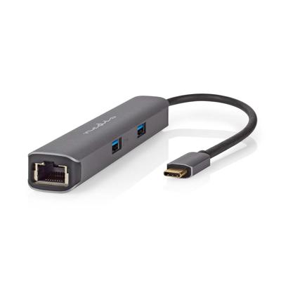 Nedis USB Multi-Port Adapter | USB 3.2 Gen 1 | USB-C Male | HDMI Output / RJ45 Female / 2x USB-A Female / 2x USB-C | 5 Gbps | 0.20 m | Rond | Verguld Nedis USB Multi-Port Adapter | USB 3.2 Gen 1 | USB-C Male | HDMI Output / RJ45 Female / 2x USB-A Female / 2x USB-C | 5 Gbps | 0.20 m | Rond | Verguld