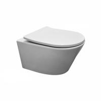 Wandcloset Vesta Diepspoel Rimless Mat Wit Aqua Splash - thumbnail