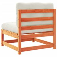 8-delige Loungeset met kussens massief grenenhout wasbruin - thumbnail