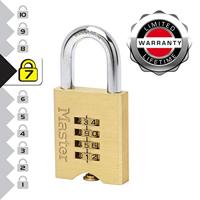 Master Lock Combinatiehangslot Massief messing 50 mm 651EURD - thumbnail