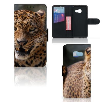 Samsung Galaxy A3 2017 | Telefoonhoesje | Met pasjeshouder | Luipaard Samsung Galaxy A3 2017 | Telefoonhoesje | Met pasjeshouder | Luipaard