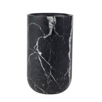 Zuiver Vaas 'Fajen' Marmer, 25cm hoog, kleur Zwart - thumbnail