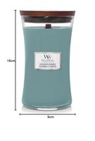 Woodwick Evergreen Cashmere Large Hourglass Candle 0 - thumbnail