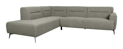 LABEL51 Hoekbank Bolzano - Truffel grijs - Boucle - Links