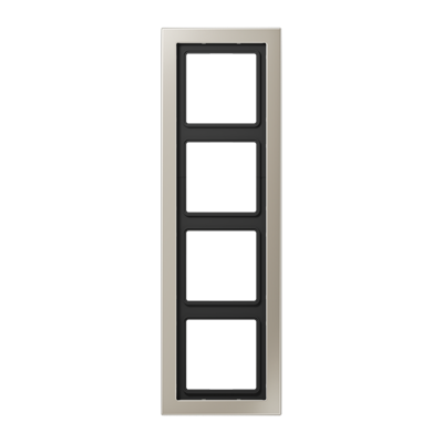 Jung LS Design Afdekraam Edelstaal 4-voudig ESD2984