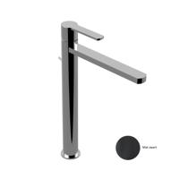 Wastafelkraan Sanimex Giulini Trekwaste Verhoogd Mat Zwart - thumbnail