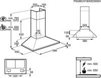 AEG DKB2930M Schouwkap Grijs - thumbnail