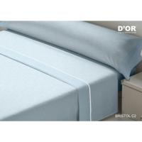 Beddengoedset D'Or BRISTOL Blauw Bed van 180 Franela - thumbnail