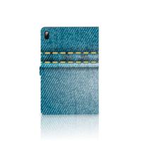 Samsung Galaxy Tab S7 FE | S7+ | S8+ Tablet Hoes met standaard Jeans - thumbnail