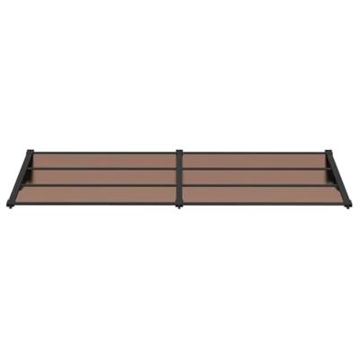 VidaXL Deurluifel 239x90 cm polycarbonaat zwart
