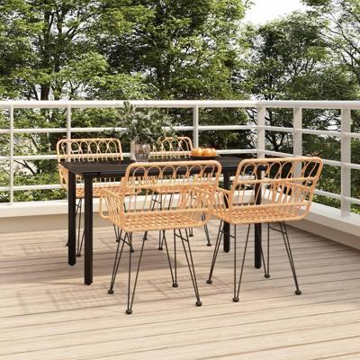 5-delige Tuinset poly rattan