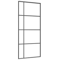 Schuifdeur met beslag 90x205 cm ESG-glas en aluminium - thumbnail