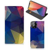 iPhone 12 Pro Max Stand Case Polygon Dark - thumbnail