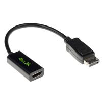 ACT AK3994 Verloopkabel | DisplayPort male/HDMI-A female | Zwart | 15 cm - thumbnail