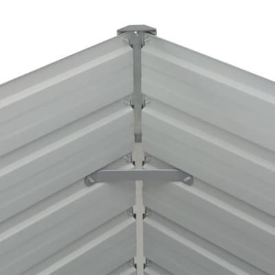 Plantenbak verhoogd 160x80x77 cm gegalvaniseerd staal antraciet Plantenbak verhoogd 160x80x77 cm gegalvaniseerd staal antraciet