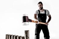 Halder Voorhamer | hoofd-d. 100 mm lengte 1000 mm | middelhard superplastic wit | hickory | 1 stuk - 3007.100 3007.100 - thumbnail