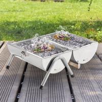 RVS Houtskool Barbecue - Gemakkelijk mee te nemen - thumbnail