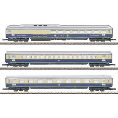 Märklin 87284 Z 3-delige set 2 personenwagons Rheingold van de DB, MHI