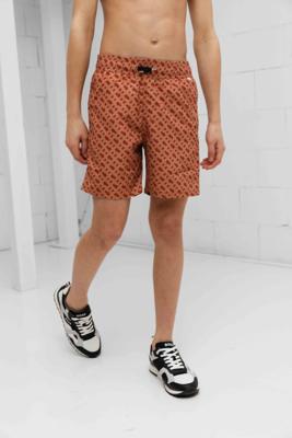 Hugo Boss All Over Print Zwembroek Kids Bruin - Maat 11/12 jaar - Kleur: Bruin | Soccerfanshop