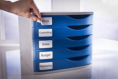 Avery-Zweckform Rol met etiketten Compatibel vervangt DYMO 11354, S0722540 57 x 32 mm Papier Wit 1000 stuk(s) Weer verwijderbaar Universele etiketten AS0722540