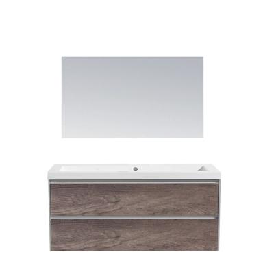 Badkamermeubel Sanilux PL 120 Greeploos Incl Spiegel En Wastafel Century Oak Multiplex 120x47x50 cm Sanilux Badkamermeubel Sanilux PL 120 Greeploos Incl Spiegel En Wastafel Century Oak Multiplex 120x47x50 cm Sanilux