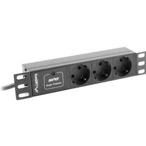 Lanberg PDU-03F-0200-BK energiedistributie 3 AC-uitgang(en) 1U Zwart Lanberg PDU-03F-0200-BK energiedistributie 3 AC-uitgang(en) 1U Zwart