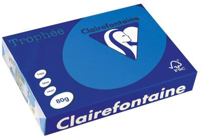 Clairefontaine Trophée Intens, gekleurd papier, A4, 80 g, 500 vel, turkoois