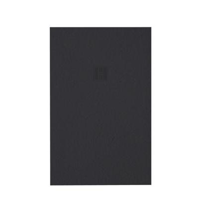 ZEZA Grade douchevloer - 80x190cm - antislip - antibacterieel - mineraalmarmer - rechthoek - mat zwart 400000000000019826