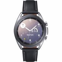 Samsung Galaxy Watch 3 Smartwatch Bluetooth, behuizing 41 mm staal, lederen band, valherkenning, sportbewaking, accu 247 mAh, IP68, zilver (Mystic Silver) [Italiaanse versie] - thumbnail