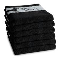 DDDDD DDDDD keukendoek Saar zwart 50x55 (per stuk) - thumbnail