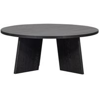 WOOOD Ronde Salontafel 'Fries' Eiken, 90cm - thumbnail