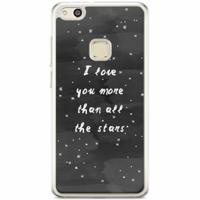 Huawei P10 Lite siliconen hoesje - Stars love quote - thumbnail