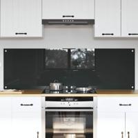 VidaXL Keuken spatscherm 2 pcs donkergrijs 80 x 50 cm gehard glas - thumbnail