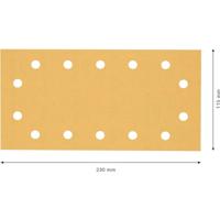 Bosch Accessories EXPERT C470 2608900946 Oscillerend schuurpapier Geperforeerd Korrelgrootte (num) 120 (l x b) 230 mm x 115 mm 50 stuk(s) - thumbnail
