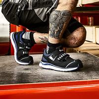 Albatros JETSTREAM IMPULSE LOW S1 ESD HRO SRA 647530241000043 Veiligheidsschoenen S1 Schoenmaat (EU): 43 Zwart/blauw 1 paar - thumbnail