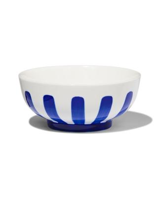 HEMA Schaaltje Ø11cm Tafelgenoten new bone wit met blauw (felblauw)