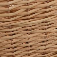 Houtmand met handvatten 56x40x28 cm natuurlijk wilgenhout - thumbnail