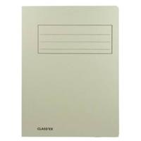 Class'ex dossiermap, 3 kleppen ft 23,7 x 34,7 cm (voor ft folio), grijs - thumbnail